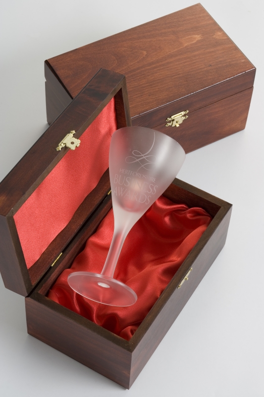 Frosted Trophy Glass Box