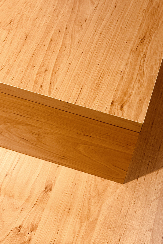 a wooden box with a clear lacquer finish