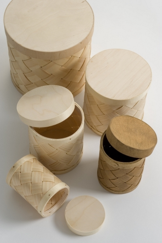 wooden reed strip boxes