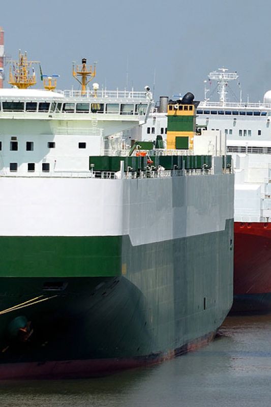 Cargo Ships In Port