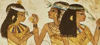 Ancient Egyptian Women Using Perfume
